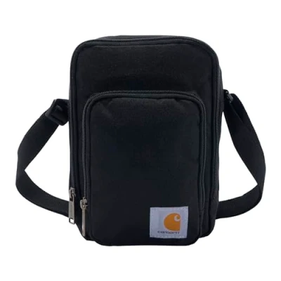 Image of Carhartt Zip, Durable, Adjustable Zipper Closure, Essential Crossbody Bag (Black)