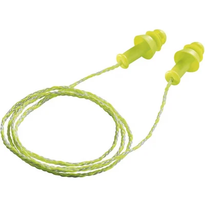 Image of Uvex 2111 212 SNR 27 Whisper Corded Ear Plug, Yellow
