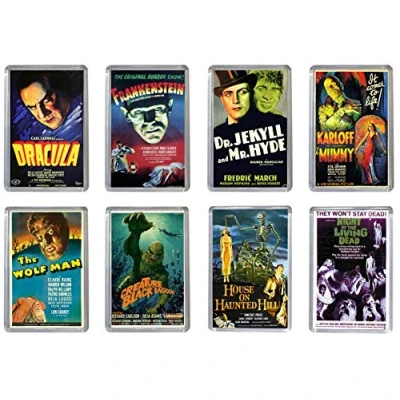 Image of Super Universe 8 Classic Horror Poster Fridge Magnets