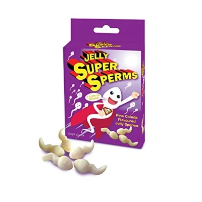 Image of Jelly Super Sperms Womens Womans For Her Christmas Birthday Valentines Secret Santa Sweets Joke Funny top selling gift present celebrate becoming pregnant