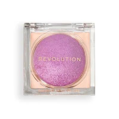 Image of Revolution, Beam Bright Blush, Blendable &amp; Buildable Face Powder Luminous Finish for Radiant Cheeks, Vegan Cruelty Free, Lick of Lilac Purple, 2.8g