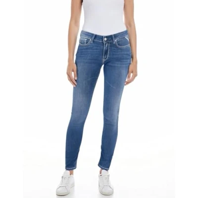 Image of Replay women&#039;s jeans with power stretch, Blue (Medium 009), 24W / 28L