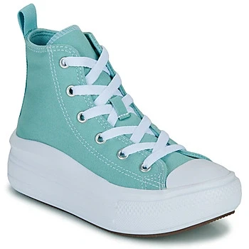 Image of Converse Chuck Taylor ALL STAR MOVE Unisex Hightop trainers for kids, Size: 2, Vernal pool/white/black Textile