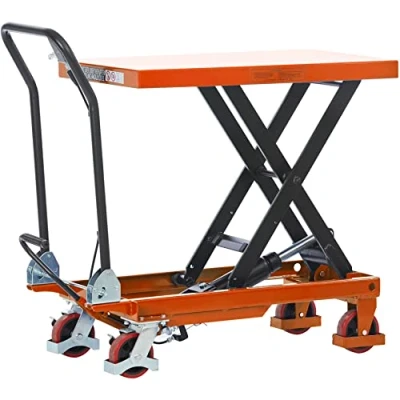 Image of 500kg Mobile Scissor Lift Hydraulic Lifting Platform Table Trolley Cart Truck