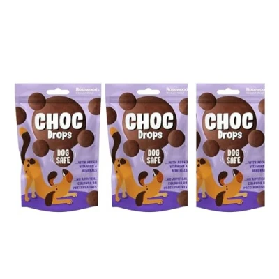 Image of 3 x Choc drops Safe Chocolate Treat Training Bite Size Buttons 200G