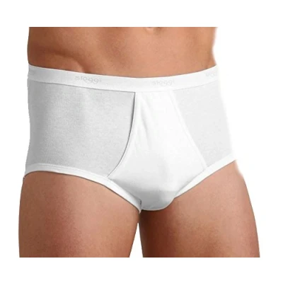 Image of Sloggi Men&#039;s 24/7 Midi 2 Pack Boxer Briefs, White, 34 UK