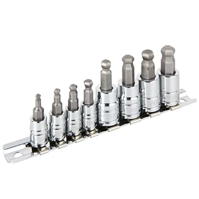 Image of Powerbuilt 642403 Metric Wobble Ball Hex Bit Set, 8 Piece