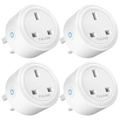 Image of Smart Plug, Alexa Plugs 4 Pack WiFi Outlet, That Work with Alexa(Echo and Echo Dot), Google Home IFTTT, Socket Remote Control Timer Plug,Wifi plug No Hub Required