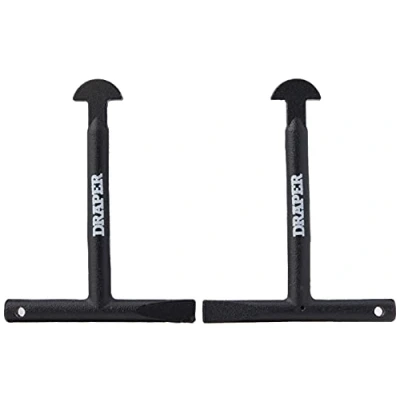 Image of Draper 130mm Manhole Keys Set of 2 Plumbing Tools Plumber Hand Tool 89721