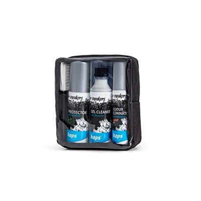 Image of Kaps Sneaker Travelling Cleaning Set, Complete Clean and Care Kit, Shoe Set for Sneakers, Footwear Kit with Travel Bag