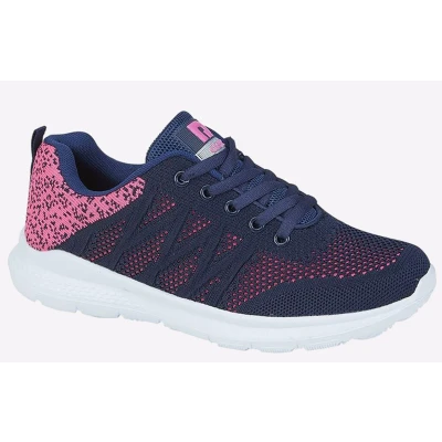 Image of Dek, T734C 5 Ladies Navy/Pink Trainer Size UK