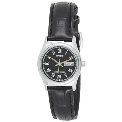 Image of Casio Woman LTP+V006L.1B Japanese Quartz Watch 26mm, Black, PEQUEÑO, Stripes
