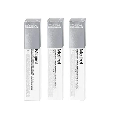 Image of 3 x Loreal Majirel Creme Hair Colour 7 Medium Blonde