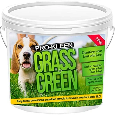 Image of Pro Kleen Grass Green Lawn Fertiliser 2.5KG Professional for Thick NPK Granular Lasts up to 3 months Used by Professionals