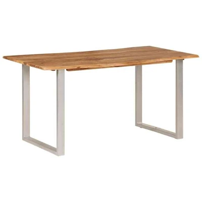 Image of vidaXL Dining Table 154x80x76 cm Solid Acacia Wood