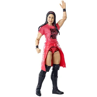 Image of WWE MATTEL GCL44 Elite Collection Brie Bella Deluxe Action Figure with Realistic Facial Detailing, Iconic Ring Gear &amp; Accessories, Multicoloured