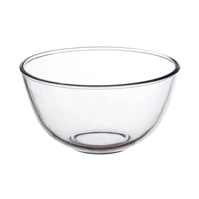 Image of Pyrex Bowl 0.5 Litre / 500 ml, Clear, 144(Ø)mm Dishwasher, Microwave, Freezer, Refrigerator &amp; Conventional Oven Safe Toughened Glass, Professional Home Use, P582