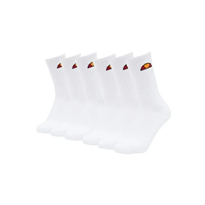 Image of ellesse Tamuna Socks White 6 Pack UK Size 12 14