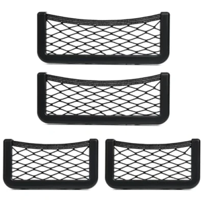 Image of FOROREH 4 Pcs Storage Net Bag Car Pocket, Trunk Bag, Elastic Net,Quality Organizers for Truck