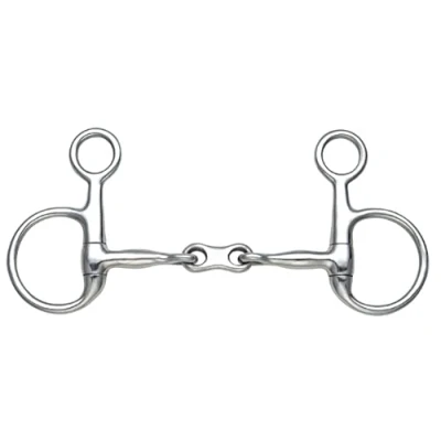 Image of Shires Equestrian Hanging Cheek French Link Snaffle S/steel Size: 51/2