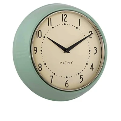 Image of Plint Wall Clock, Glass plastic, Leaf, L