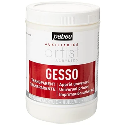 Image of Pebeo 523800 1 Litre Gesso, Transparent