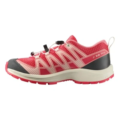 Image of Salomon Junior, XA PRO V8 J Rouge Red/Almon, Versatile Hiking Shoes For Comfort, Perfect Boots &amp; Trail Running Outdoors Adventures 9