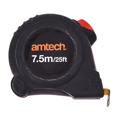 Image of Amtech P1270 7.5m x 25mm Self Locking Measuring Tape