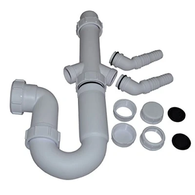 Image of 40mm Double Nozzle Appliance Trap 76mm Seal (Washing Machine Trap/Appliance Trap/Dishwasher Trap)