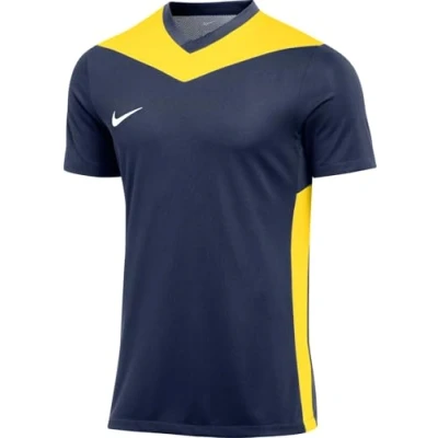 Image of Nike FD7430 011 M NK DF PRK DRB IV JSY SS Sweatshirt Men&#039;s Black/Jersey Gold/White Size S