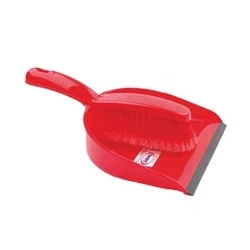 Image of Dustpan and Brush Set Red 102940RD
