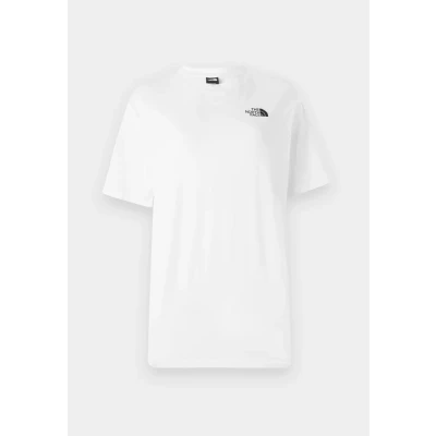 Image of The North Face Essential Oversize TEE Print Tshirt, Women&#039;s, Size: XS, White