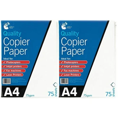 Image of 2 x A4 Copier Paper 75 Sheets 75gsm PHOTOCOPY, Laser &amp; Inkjet Printer for Everyday