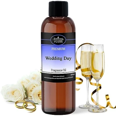 Image of Wedding Day Fragrance Oils for Candle Making, Perfect Soaps, Bath Bombs, Slime, Wax Melts, Aromatherapy, Home Fragrance, &amp; Oil Burners Aroma Hair Skin Care UK Made 100ml