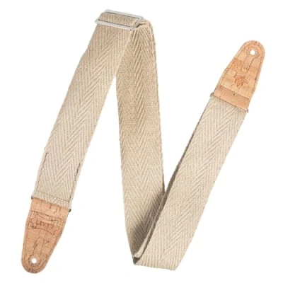 Image of Levy&#039;s MH8P NAT Natural Hemp Webbing w Cork Ends and Pocket 2&quot;
