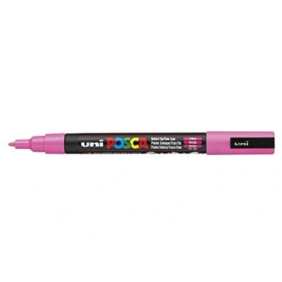 Image of Posca UNI BALL MARKER PEN PC 3M PINK SINGLE