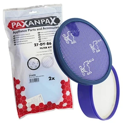 Image of Paxanpax PFC394 Compatible Filter Kit for Dyson DC27 (Pack of 2), White, 0 Decibeles