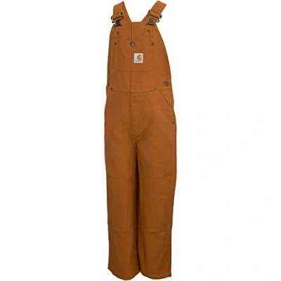 Image of Carhartt boysCM8662Bib Overall Overalls Brown 3 Years