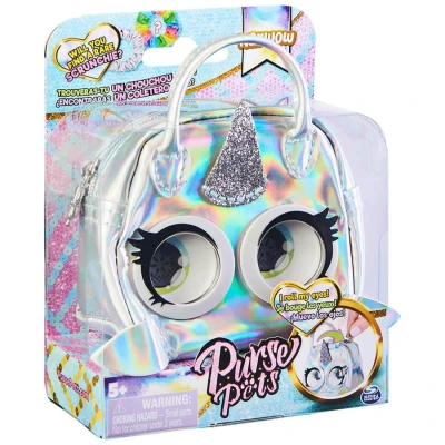 Image of Purse Pets Micros, Narwow Narwhal Stylish Small with Eye Roll Feature, Kids’ Toys for Girls Aged 5 and above