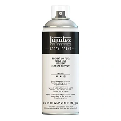 Image of Liquitex 4450239 Professional Spray Paint 400 Ml, Iridescent Rich Silver