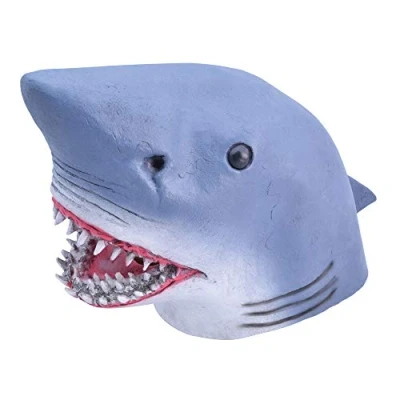 Image of Bristol Novelty BM450 Shark Mask, One Size, Blue