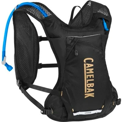 Image of CamelBak Chase Race 4 Hydration Vest for Gravel, Mountain, Bikepacking and Endurace Cycling 1.5L Reservoir, Black