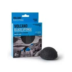 Image of Santo Volcano Black Konjac Sponge 7,5 cm