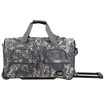 Image of Rockland Melbourne Hardside Expandable Spinner Wheel Luggage, ACU CAMO, 22&quot;, Luggage