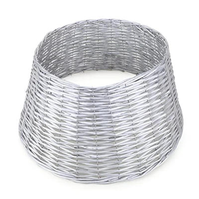 Image of Toyland® Willow Tree Skirt Base Cover Christmas Decoration (56CM, SILVER)