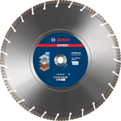 Image of Bosch 1x EXPERT Multi Material Diamond Cutting Disc (for concrete, Reinforced Ø 400 mm, Professional Accessory Table Circular Saw, Petrol Saw)