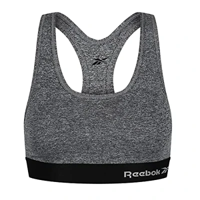 Image of Womens Reebok Sports Crop Top STEFFI SIMONE Grey Marl