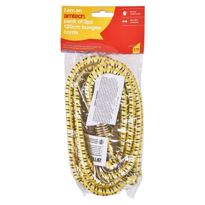 Image of Amtech S0652 120cm (48&quot;) Bungee Cords (2 Pack)