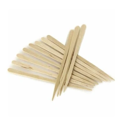 Image of 206 Eyebrow Small Wooden Wood Tongue Depressors Spatulas Wax Waxing Tatoo Sticks