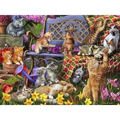 Image of Vermont Christmas Company Cats Galore Jigsaw Puzzle 550 Piece